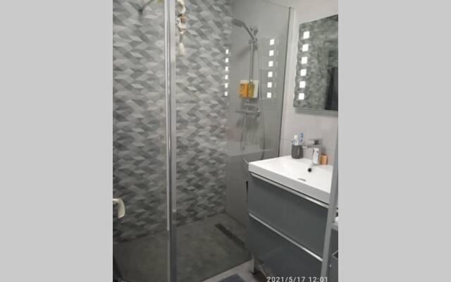 Chaleureux appart 2 pièces entièrement rénové.