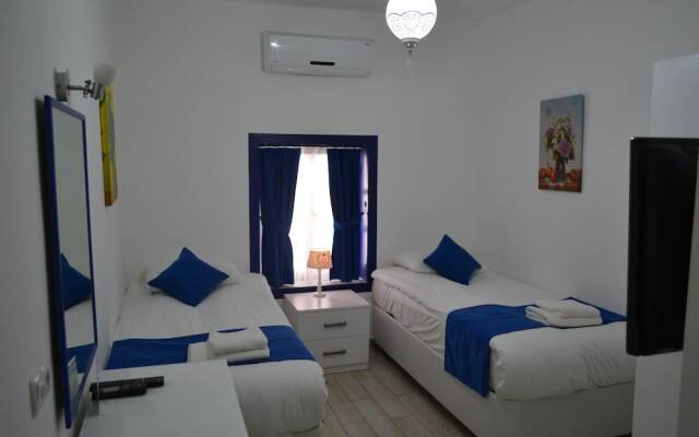 White and Blue Bodrum