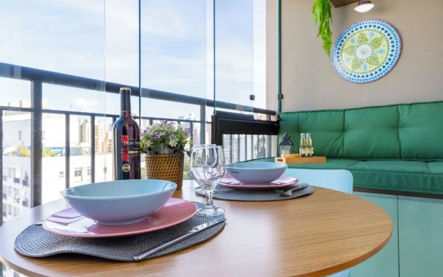 Vista Incrível com piscina e academia