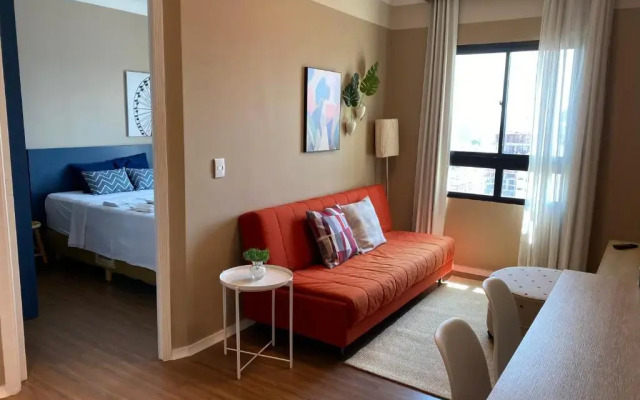 Comfort Flat Pinheiros em Hotel 4,5 estrelas
