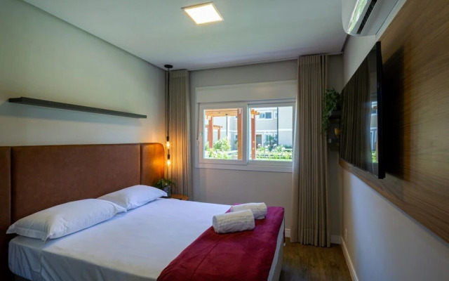 Novo Belissimo Apartamento com Lareira em Canela