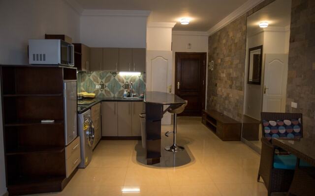 1 bedroom in Sunterra with huge patio