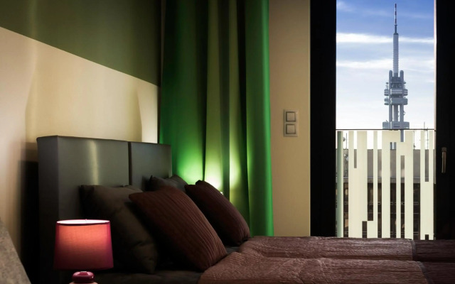 Prague apartment in residential tower · parking