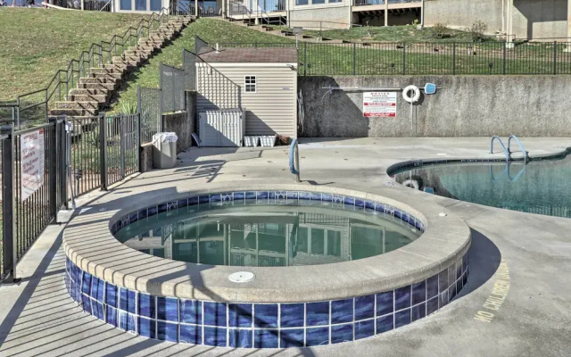 Pool + Fishing Docks: Couple's Lake Ozark Condo