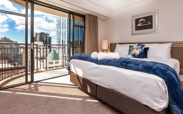QV Floor Apt Heritage Towers - 484 – Balcony – Auckland