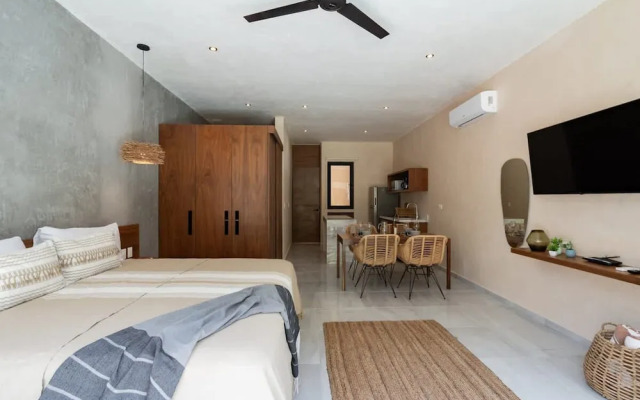 Stylish Tulum Studio Terrace Pool Relax
