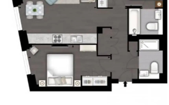 Elegant Two Bedroom Apartment With Winter Garden