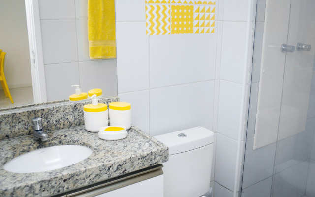 Flat de 1 quarto - Muro alto Condomínio Clube