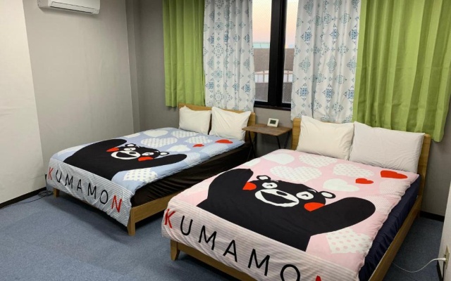 4人で一緒に熊本の中心地の最も広く安価な部屋 KDY stay – Guest Rooms – Kumamoto