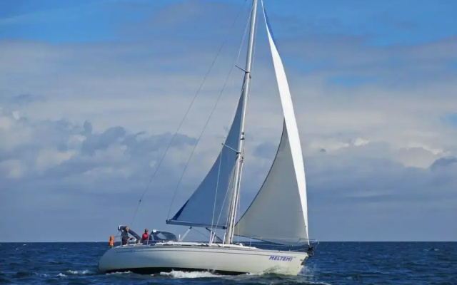 Hausboot in Laboe an der Kieler Foerde