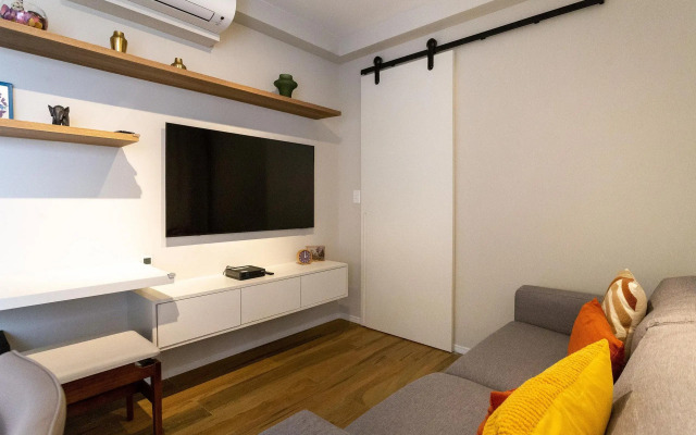 Apartamento novo, silencioso e com infraestrutura de lazer na Vila Madalena.
