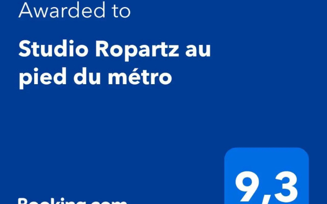 Studio Ropartz au pied du métro