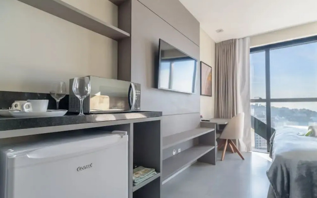 MHFA Studios em Prédio Luxuoso Vista Mar