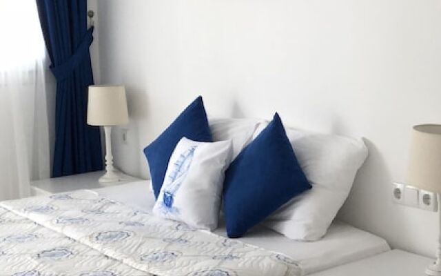 White and Blue Bodrum