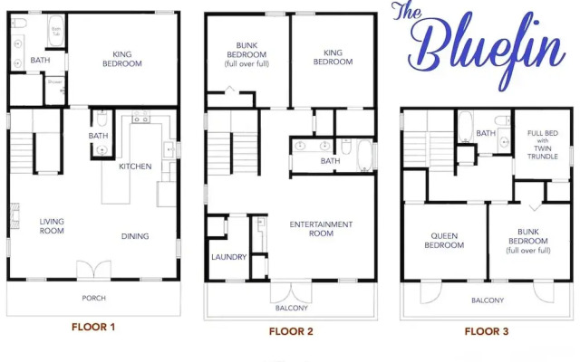 The Bluefin 6 Bedroom Home by RedAwning