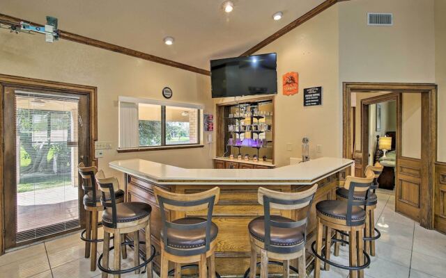 Pool & Game Room: Waterfront Harlingen Home