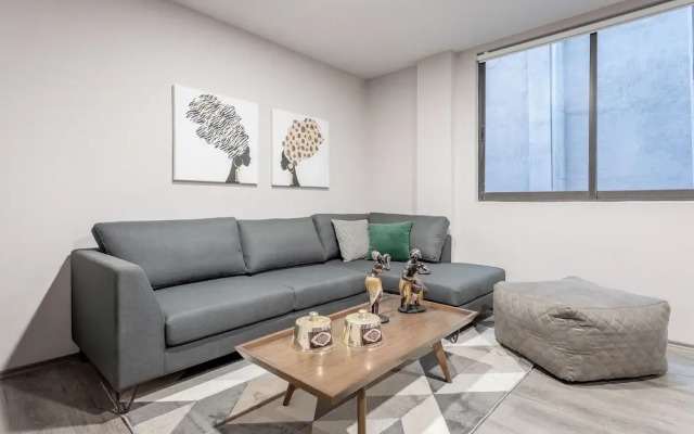 Modern Comfort in Roma Norte - Laundry -sleeps 7