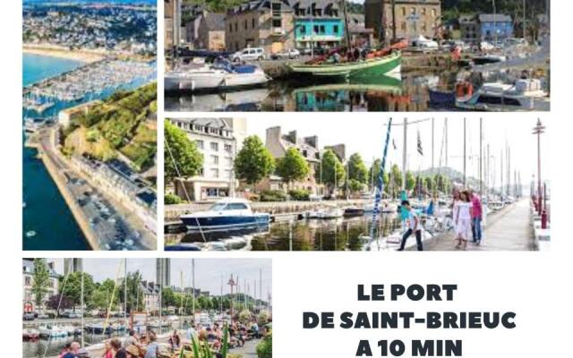 Bel appartement idéalement placé Saint-Brieuc, wifi, parking gratuit