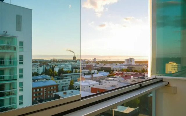 City apartment with view from 11th floor