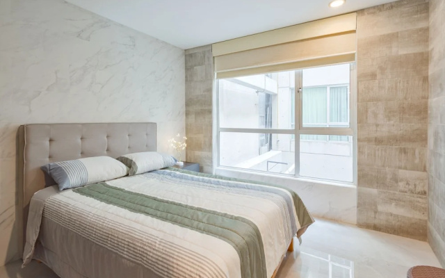 Homey 2BD w Gym Cibeles La Roma