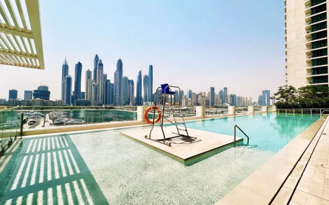 Modern 2BR Emaar Beachfront w Pvt Beach Access