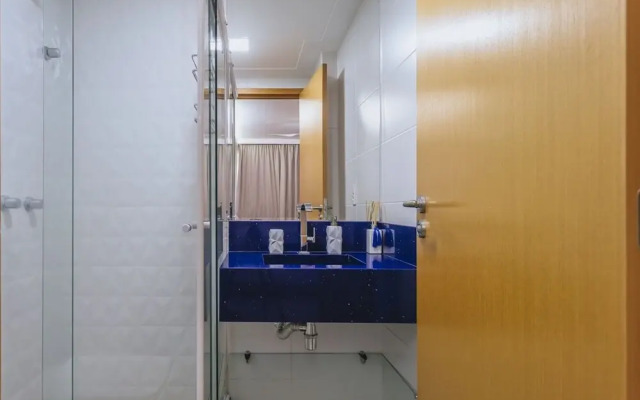 Apto com Piscina Wifi Ar-condicionado e Garagem