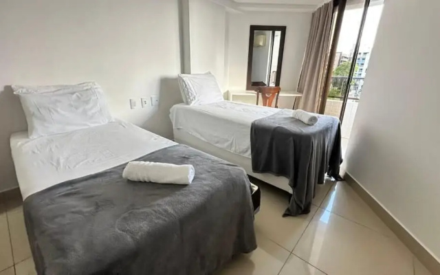 Flat 327-GF na praia de Cabo Branco
