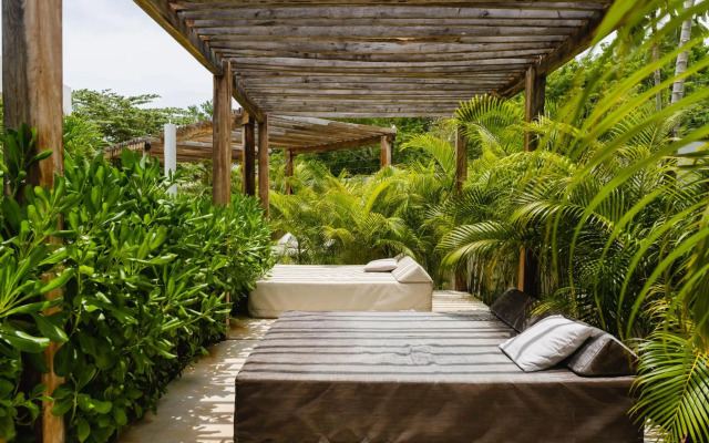 Modern studio spa & gym at Central Park Tulum