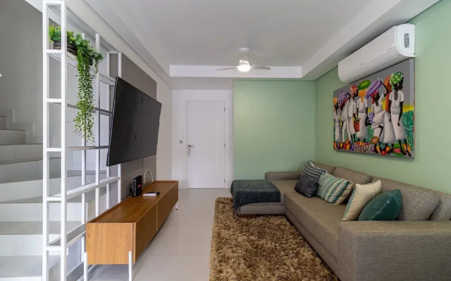 Modern duplex w/jacuzzi 240m beach JRR410