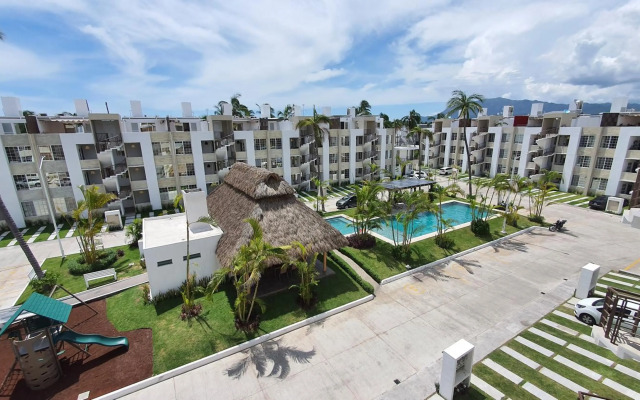 NUEVO ¡Hermoso departamento amueblado con alberca!