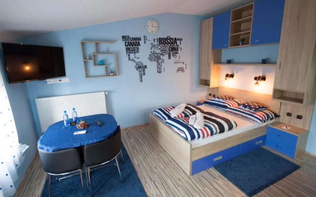 Design Apartments Red Blue