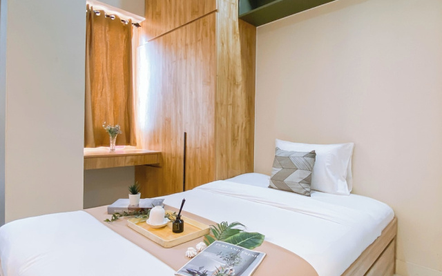 Compact Wood Accents Studio Apartment Grand Kamala Lagoon