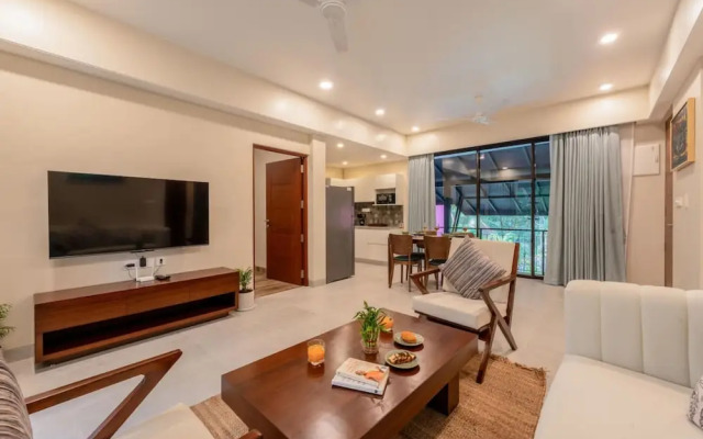 Sol Banyan by Hireavilla - 2BR w Pool in Candolim