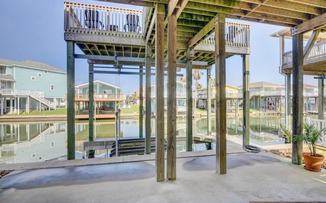 Stilted Galveston Vacation Home w/ Canal Views!
