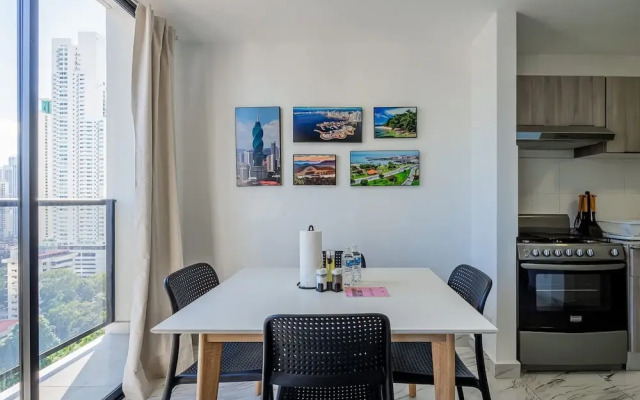 w Comfy 1BR w Great View in Calle 50