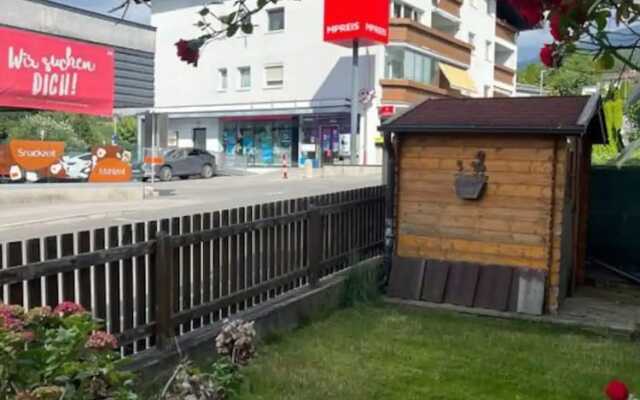 Apartment mit Gartenblick