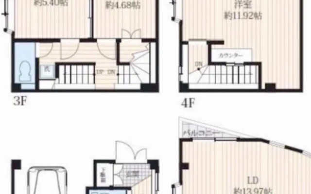 浅草圈4层独栋别墅 免费停车场 近车站 可直达机场