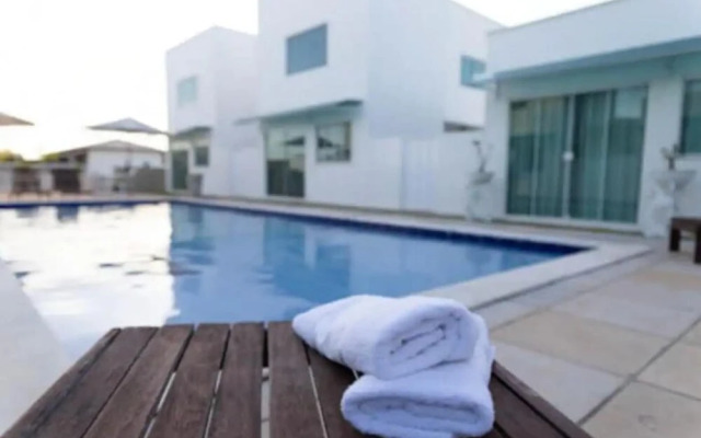 Chal com Mezanino 400m do mar e rea Gourmet