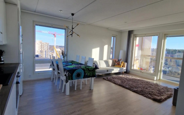 62m2 10th floor modern apartment with sauna and view