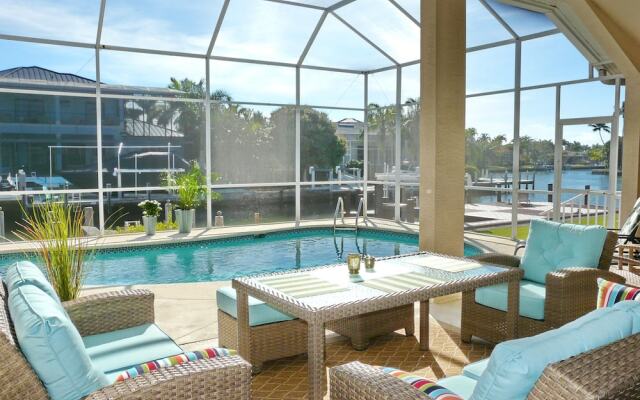 Stylish Waterfront Home With Pool and Private Dock