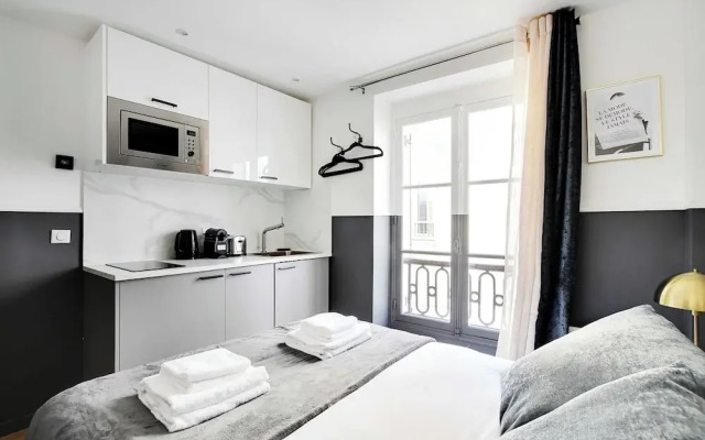 Modern Studio for 2P With A/C - Near Montmartre