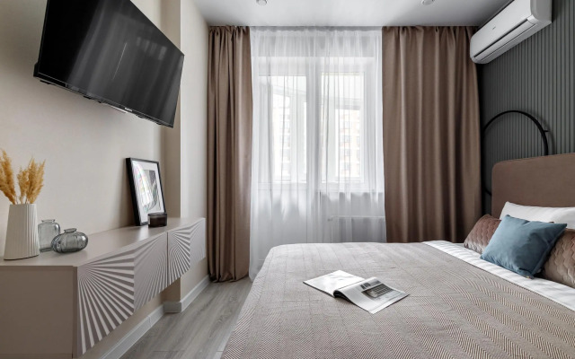 Стильная квартира с качелями в ЖК Самолет