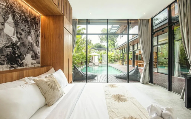 Elegant 6BR Canggu Villa, Jacuzzi, AC, – Guest Rooms – Kerobokan Kelod