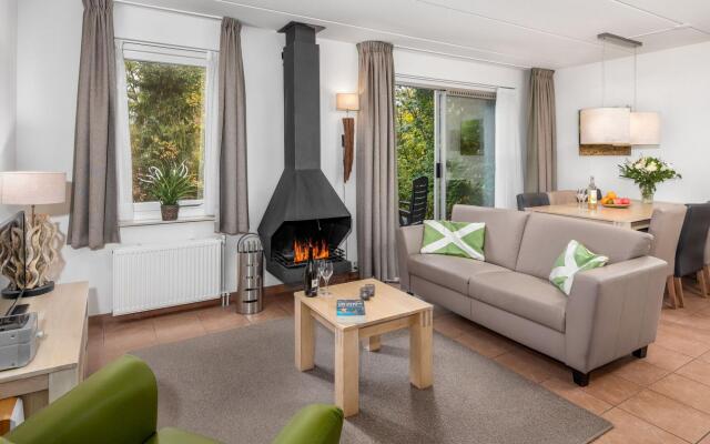 Restyled House With Fireplace, Surrounded by Green