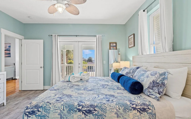 Seafoam Beautiful 3BR Home With Heated Private Pool - 4 Min Walk to Beach!