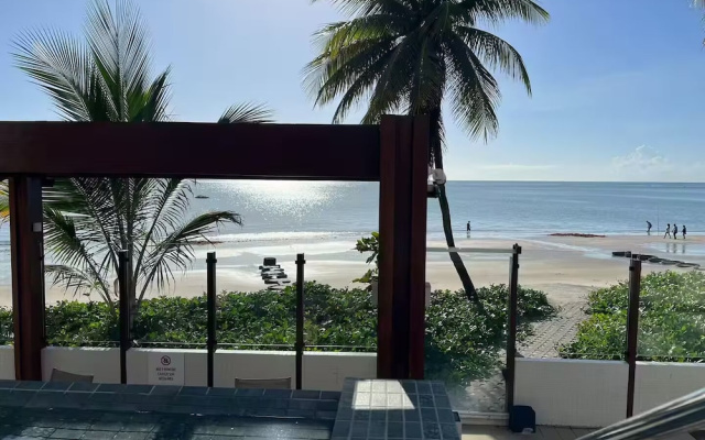 Flat pé na areia 406 Branco Haus