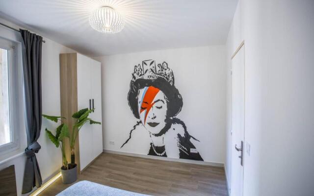 GregBnb-com - Centre Ancien - T2 Street Art - Wifi