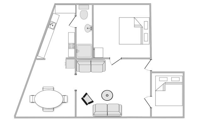 Sanders Penny - Cute 2-bdr Apt in City Center