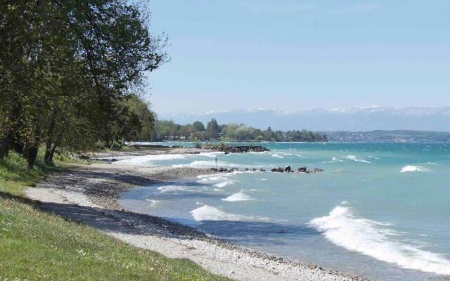 T2 « lémanesque » aux nuances du lac avec jardin
