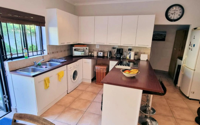 Guinea Fowl poolside apartment